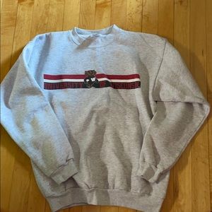 Vintage grey Wisconsin badger crew neck sweatshirt
